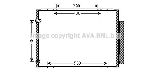 AVA QUALITY COOLING Lauhdutin, ilmastointilaite TO5573D